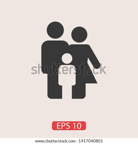 Family Icon Vector. Vector web design
