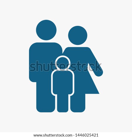 Family Icon Vector. Vector web design