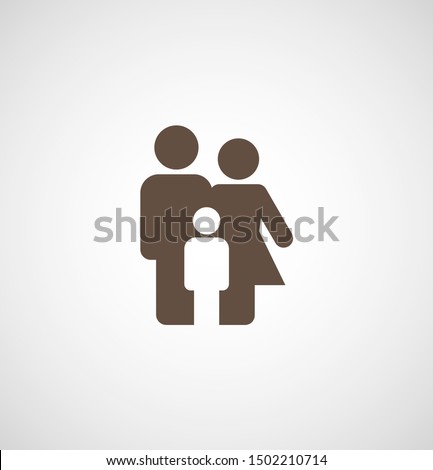 Family Icon Vector. Vector web design