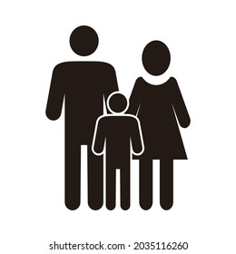 Family Icon Vector. Vector web flat design