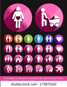 Family Icons on Circular Buttons 1.