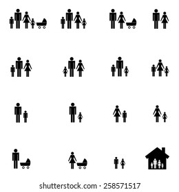 Family icons set