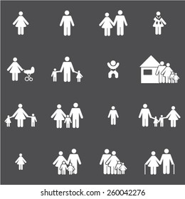 Similar Images, Stock Photos & Vectors of Family Icons - 212715319 ...