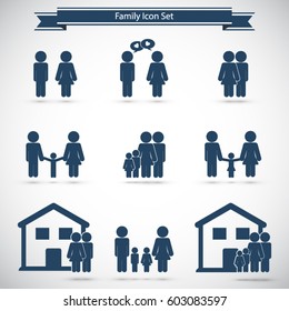 Family icons set