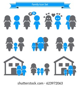 Family icons set
