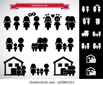 Family icons set