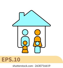 family icons  symbol vector elements for infographic web