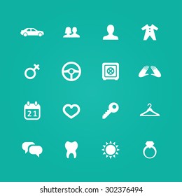 family icons universal set for web and mobile