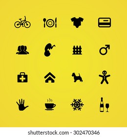 family icons universal set for web and mobile
