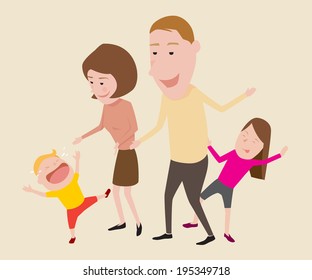 Family, illustration vector design.