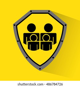 family insurance concept icon vector illustration design