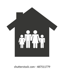 family insurance concept icon vector illustration design