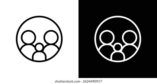Family insurance icon. Logotype vector set