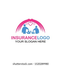 Family Insurance Logo Icon Design Stock Vector (Royalty Free ...