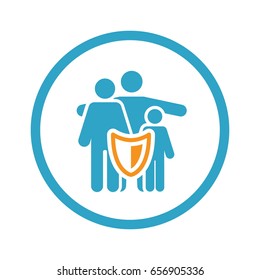 Family Insurance Solutions and Services Icon.