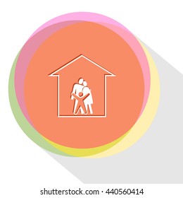 familia. Plantilla de Internet. Icono del vector.