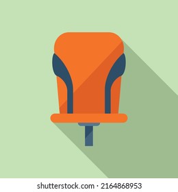 Family Kid Bike Seat Icon Flat Vector. Baby Child. Ride Cycle