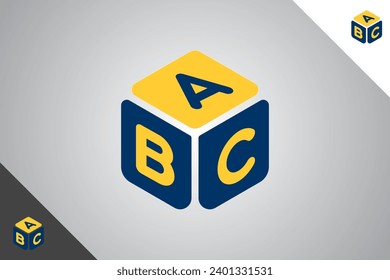 Family and kids design element. Babies, daycare and parenting logo identity template. Perfect logo for business related to daycare and parenting symbol business. Isolated background. Vector eps 10.