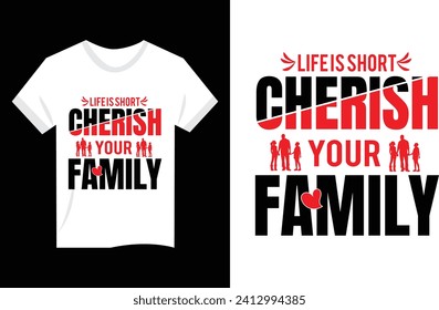 family and kids t shirt design vector