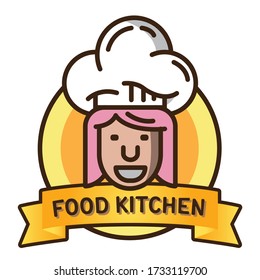 Family Kitchen or Restaurant Logo and 
Icon Design Template for Business and Professional Company