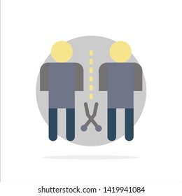 Family, Knowledge, Mind, People, Shared Abstract Circle Background Flat color Icon