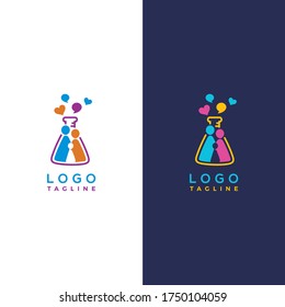 Family Lab logo design template [vector]