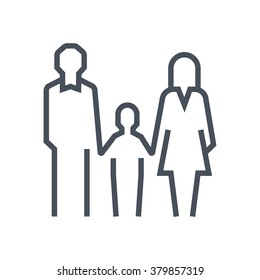 Family Law Icon Suitable For Info Graphics, Websites And Print Media And  Interfaces. Line Vector Icon. Human Face, Head, Line Vector Icon.