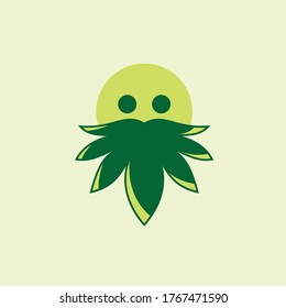 Family leaf logo combination design