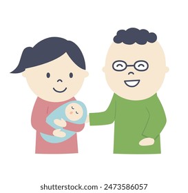 family, life, baby, born, mother, father