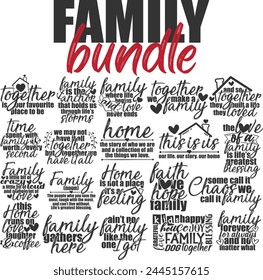 Family Life Vector Designs Bundle