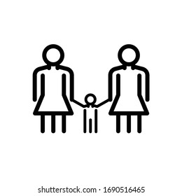 family line icon, vector illustration