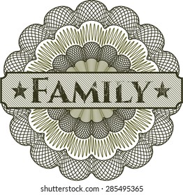 Rosette lineal familiar