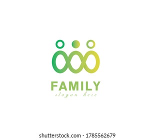 Family link logo sign design