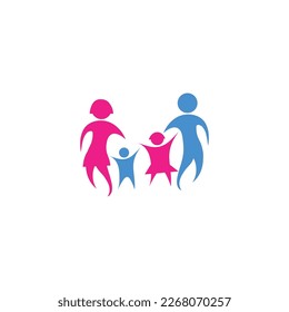 Family Logo Design Template - vector
Family logo consisting of simple figures of father, mother and son used for family medicine practice, team, group, friendship.