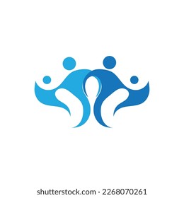 Family Logo Design Template - vector
Family logo consisting of simple figures of father, mother and son used for family medicine practice, team, group, friendship.