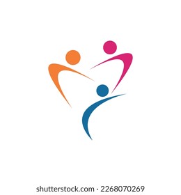 Plantilla de diseño de logotipo familiar - vector
Logo familiar compuesto por simples figuras de padre, madre e hijo usados para la medicina familiar, equipo, grupo, amistad.