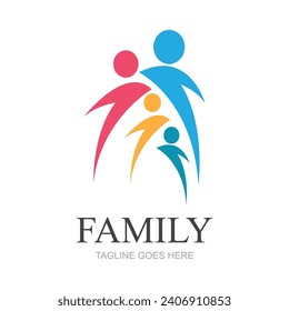 Family Logo Design Template - vector
Family logo consisting of simple figures of father, mother and son used for family medicine practice, team, group, friendship.