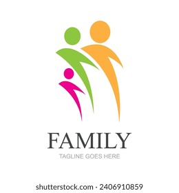 Family Logo Design Template - vector
Family logo consisting of simple figures of father, mother and son used for family medicine practice, team, group, friendship.