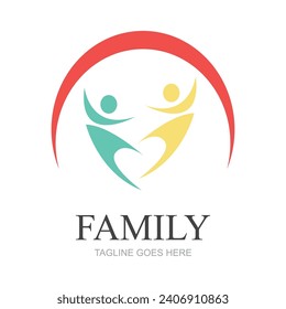 Family Logo Design Template - vector
Family logo consisting of simple figures of father, mother and son used for family medicine practice, team, group, friendship.