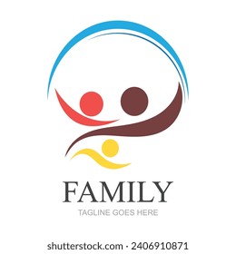 Family Logo Design Template - vector
Family logo consisting of simple figures of father, mother and son used for family medicine practice, team, group, friendship.