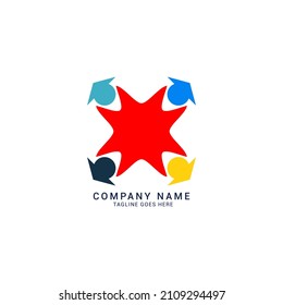 Family Logo Design Templates. Farmer Family Vector Design