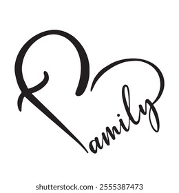 family logo inspirational positive quotes, motivational, typography, lettering design