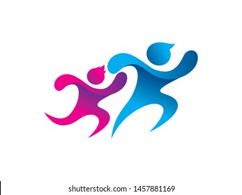 Family logo symbol or icon template