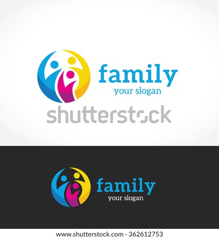 Family logo template
