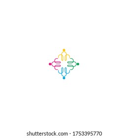Family logo template icon illustrasi