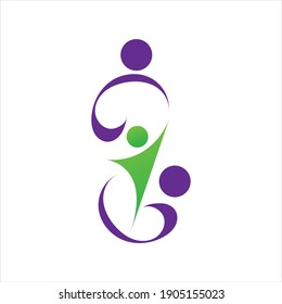 family logo vector illustration design template - vector