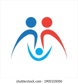 family logo vector illustration design template - vector