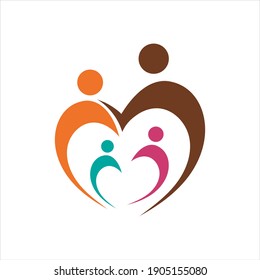 family logo vector illustration design template - vector