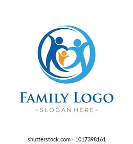 Family And Family Love, Health Care Logo Vector