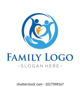 Family And Family Love, Health Care Logo Vector